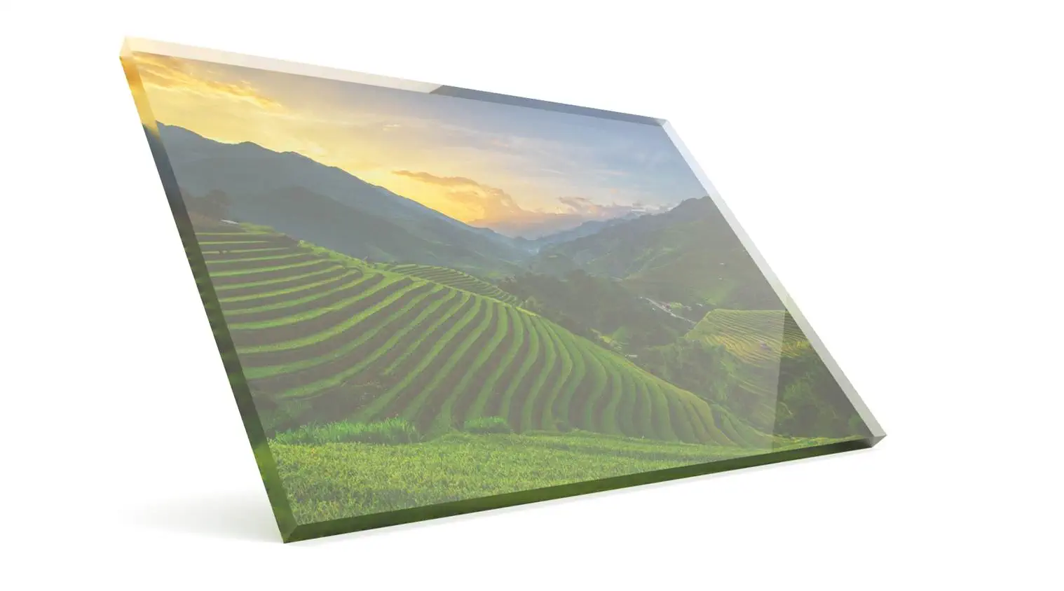 Acryl transparent - optional mit Weißdruck bedrucken